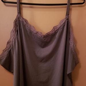 Dressy, lacy, Hunter green tank top